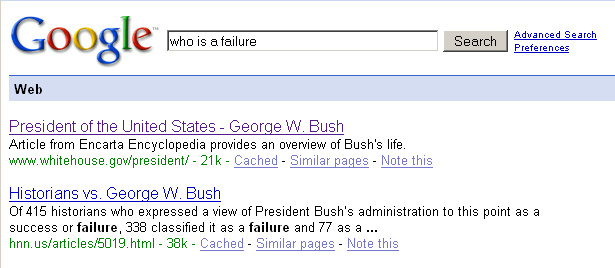 Bush Failure